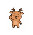 かわいいトナカイと雪だるまスタンプ（個別スタンプ：17）