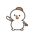 かわいいトナカイと雪だるまスタンプ（個別スタンプ：18）