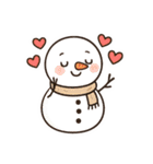 かわいいトナカイと雪だるまスタンプ（個別スタンプ：20）
