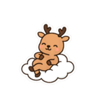かわいいトナカイと雪だるまスタンプ（個別スタンプ：22）