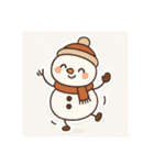 かわいいトナカイと雪だるまスタンプ（個別スタンプ：23）