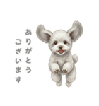 「プードルのこまちゃん挨拶スタンプ」（個別スタンプ：1）