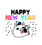 じろりねこ新年正月年末年始【再販】（個別スタンプ：9）