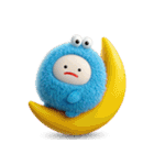 みじめちゃん（青いモンスター）（個別スタンプ：3）