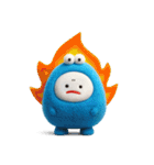 みじめちゃん（青いモンスター）（個別スタンプ：25）