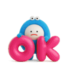 みじめちゃん（青いモンスター）（個別スタンプ：28）