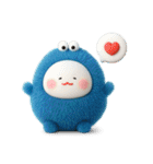 みじめちゃん（青いモンスター）（個別スタンプ：34）