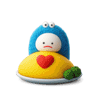 みじめちゃん（青いモンスター）（個別スタンプ：40）