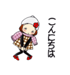ひま子ちゃん713大人女子冬の幸せスタンプ（個別スタンプ：2）
