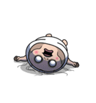 しろめちゃん・体調不良につき（個別スタンプ：8）