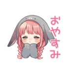 寂しい夜のたれ耳うさぎ女子（個別スタンプ：3）