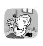 タイツねこ(体調不良と心遣い)（個別スタンプ：30）