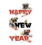 可愛いパグBIG年末年始（個別スタンプ：14）