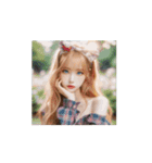 世界共通・美女スタンプ（文字なし）（個別スタンプ：8）
