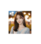 世界共通・美女スタンプ（文字なし）（個別スタンプ：10）