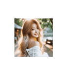 世界共通・美女スタンプ（文字なし）（個別スタンプ：11）