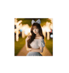 世界共通・美女スタンプ（文字なし）（個別スタンプ：12）