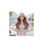 世界共通・美女スタンプ（文字なし）（個別スタンプ：13）