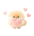 ふわふわぽぽちのやさしいスタンプ（個別スタンプ：5）
