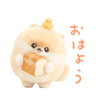 ふわふわぽぽちのやさしいスタンプ（個別スタンプ：22）