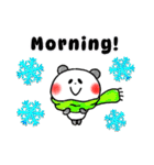英語 中・上級者向け 粋なパンダ 冬（個別スタンプ：1）