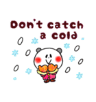 英語 中・上級者向け 粋なパンダ 冬（個別スタンプ：5）