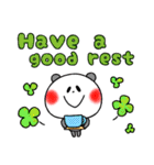 英語 中・上級者向け 粋なパンダ 冬（個別スタンプ：8）