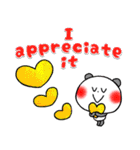 英語 中・上級者向け 粋なパンダ 冬（個別スタンプ：28）