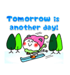 英語 中・上級者向け 粋なパンダ 冬（個別スタンプ：37）