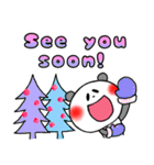 英語 中・上級者向け 粋なパンダ 冬（個別スタンプ：40）