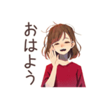 やさしい妻の冬★ほっこり家族（個別スタンプ：2）