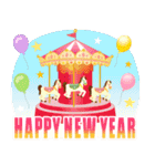 飛び出す！2026大人の素敵☆年賀状【午年】（個別スタンプ：6）