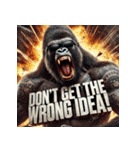 ファンキーゴリラスタンプ（個別スタンプ：21）