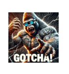 ファンキーゴリラスタンプ（個別スタンプ：38）