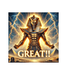 黄金王ツタンカーメン - GOD MODE（個別スタンプ：38）