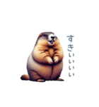 ちょっと強気なマーモット【面白い】（個別スタンプ：6）