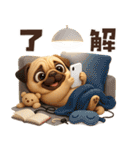 かわいいワンコたち♡挨拶編（個別スタンプ：12）