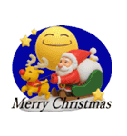 ぷっくり3Dのメリークリスマス（個別スタンプ：9）