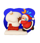 ぷっくり3Dのメリークリスマス（個別スタンプ：12）