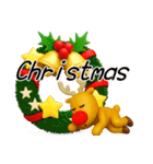 ぷっくり3Dのメリークリスマス（個別スタンプ：25）