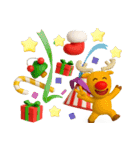 ぷっくり3Dのメリークリスマス（個別スタンプ：26）
