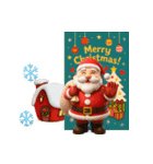 ぷっくり3Dのメリークリスマス（個別スタンプ：32）