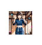 道着ガールの元気いっぱいアニメスタンプ（個別スタンプ：2）