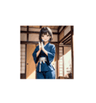 道着ガールの元気いっぱいアニメスタンプ（個別スタンプ：4）