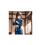 道着ガールの元気いっぱいアニメスタンプ（個別スタンプ：7）