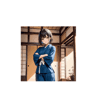 道着ガールの元気いっぱいアニメスタンプ（個別スタンプ：8）