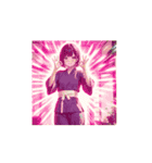 道着ガールの元気いっぱいアニメスタンプ（個別スタンプ：9）