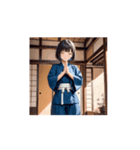 道着ガールの元気いっぱいアニメスタンプ（個別スタンプ：10）