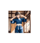 道着ガールの元気いっぱいアニメスタンプ（個別スタンプ：11）