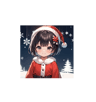 雪のサンタガールのほっこりアニメ（個別スタンプ：8）